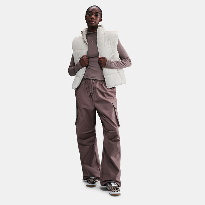 Nike Women's Sportswear Classic Therma-FIT Puffer Vest White Nike Women's Sportswear Classic Therma-FIT Puffer Vest White image number 2