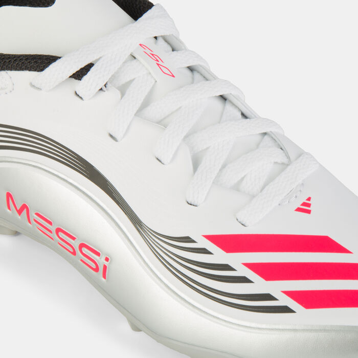 adidas Kids' F50 Messi League Firm/Multi-Ground Football Shoes White adidas Kids' F50 Messi League Firm/Multi-Ground Football Shoes White image number 4