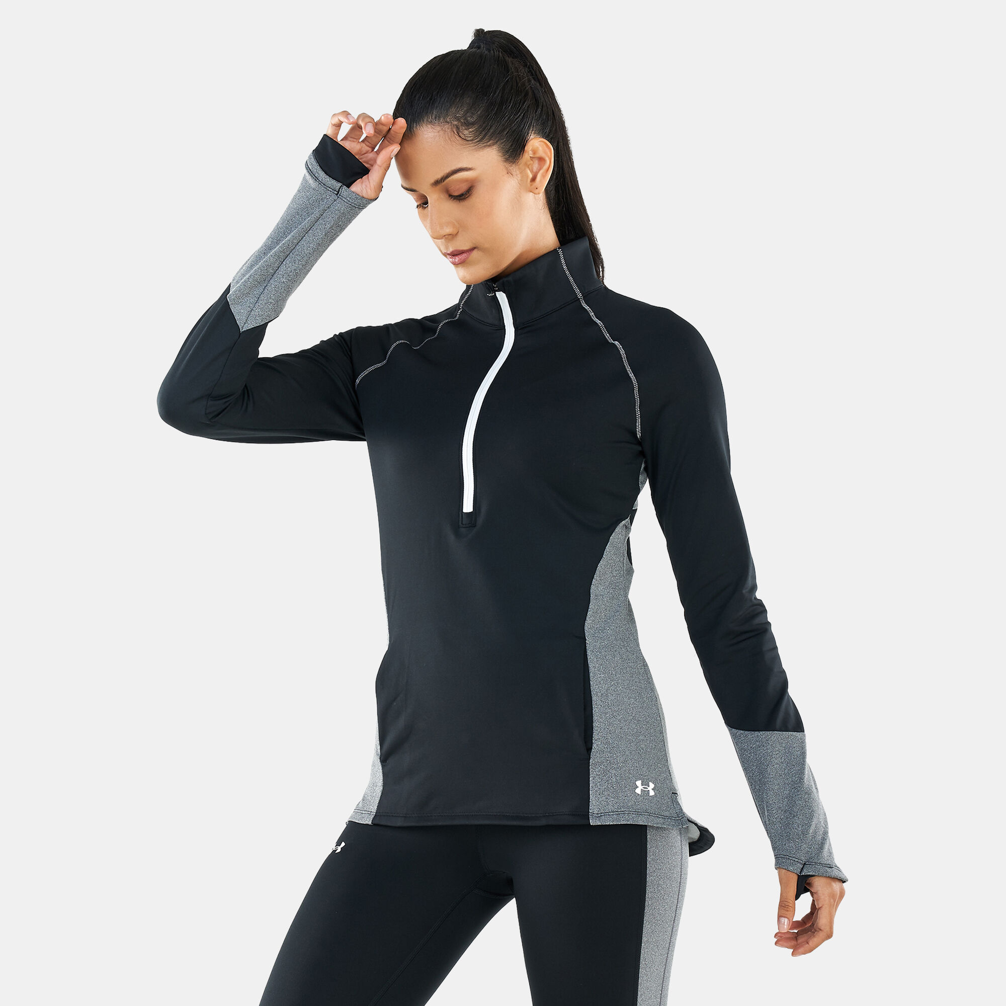 Under armour coldgear half zip women's hot sale