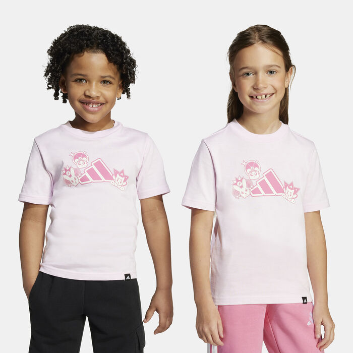 adidas Kids' Anime Pets Graphic T-Shirt Pink adidas Kids' Anime Pets Graphic T-Shirt Pink image number 4
