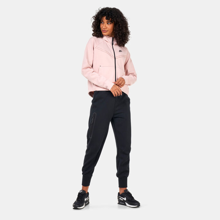 Nike Women's Sportswear Tech Fleece Windrunner Hoodie Pink Nike Women's Sportswear Tech Fleece Windrunner Hoodie Pink image number 2