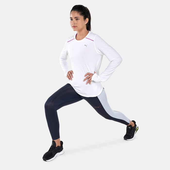 PUMA Women's Run Cloudspun Marathon Long Sleeve T-Shirt White PUMA Women's Run Cloudspun Marathon Long Sleeve T-Shirt White image number 2