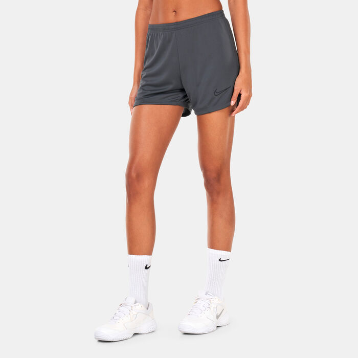 Nike Women's Dri-FIT Academy Knit Football Shorts Grey Nike Women's Dri-FIT Academy Knit Football Shorts Grey image number 0