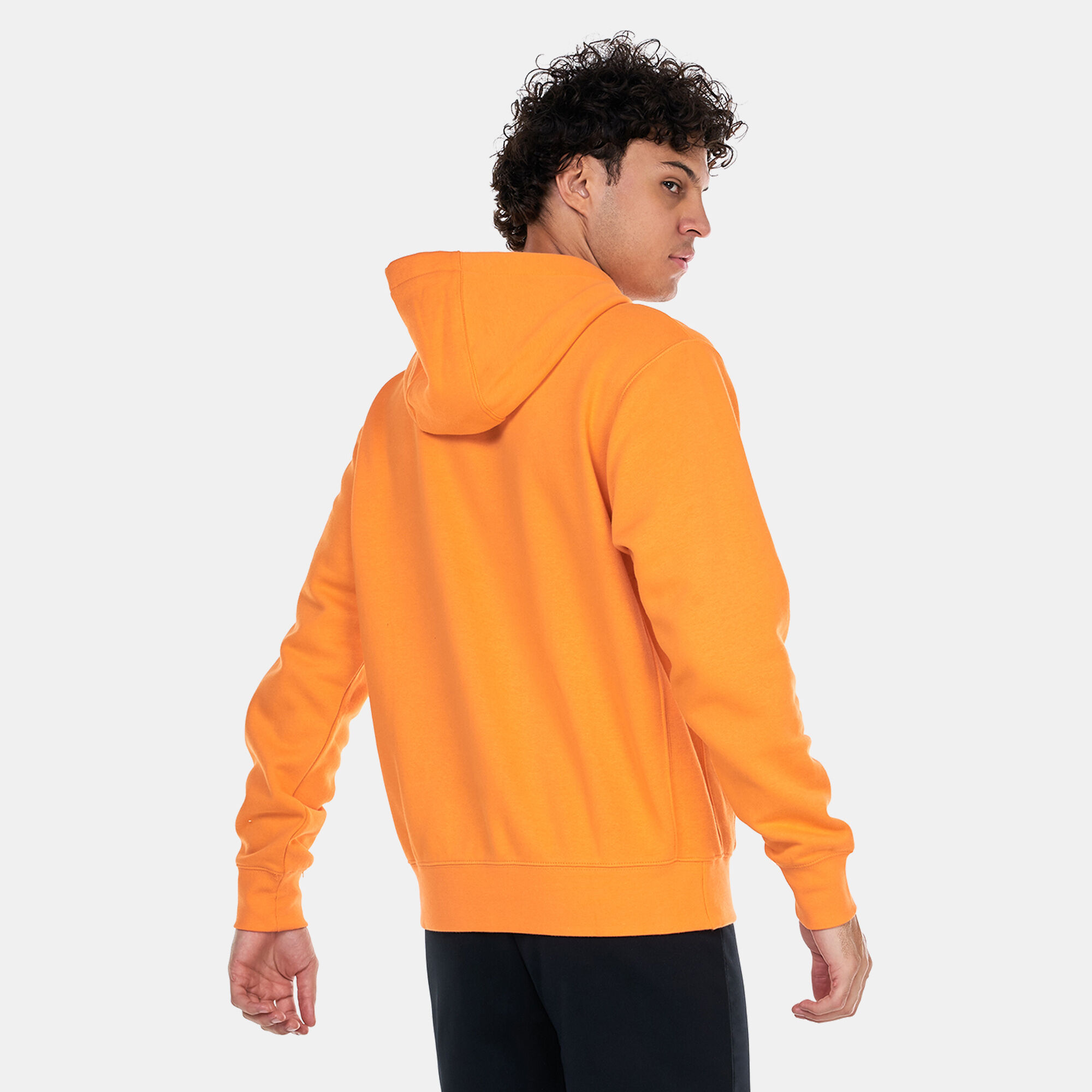 Sportswear Club Fleece Pullover Hoodie Orange Nike in KSA SSS