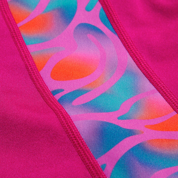 Speedo Women's Printed Panel Shorts Purple image number 3