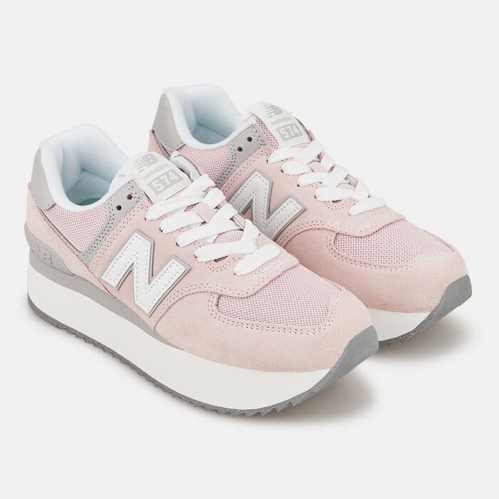 New Balance Women's 574 Shoe Pink image number 1
