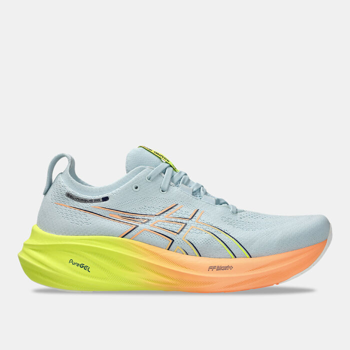 ASICS Men's GEL-NIMBUS 26 PARIS Running Shoes Grey ASICS Men's GEL-NIMBUS 26 PARIS Running Shoes Grey image number 0