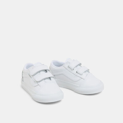 Vans Kids' Old Skool Unisex Shoes (Baby and Toddler) White Vans Kids' Old Skool Unisex Shoes (Baby and Toddler) White