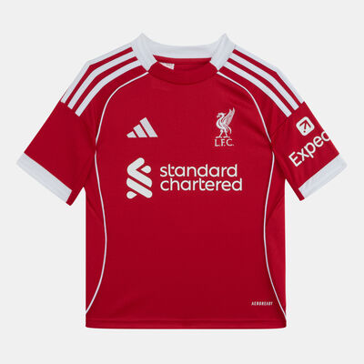 adidas Kids' Liverpool 25/26 Home Replica Football Jersey Red adidas Kids' Liverpool 25/26 Home Replica Football Jersey Red
