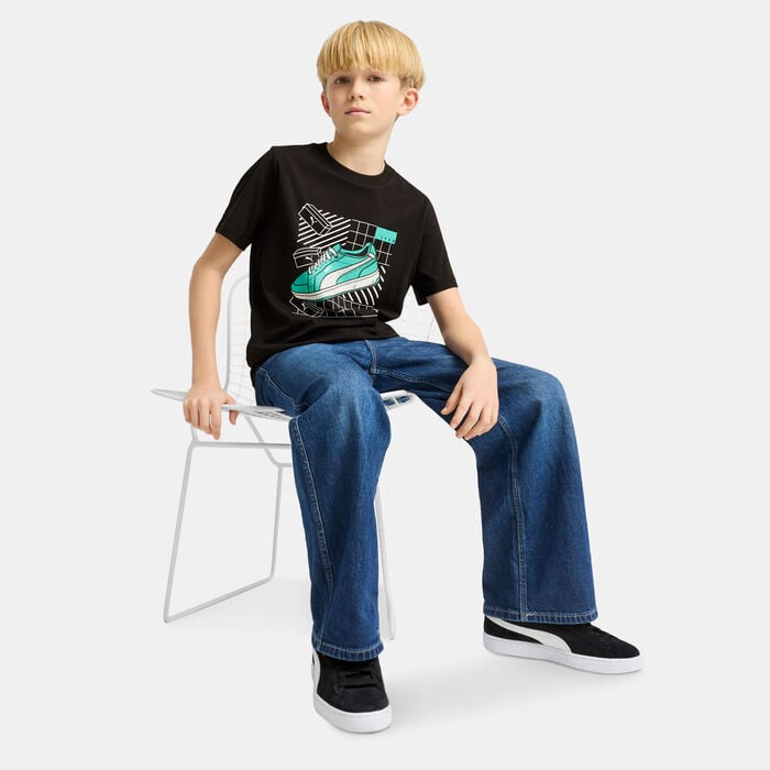 PUMA Kids' Graphics T-Shirt Black PUMA Kids' Graphics T-Shirt Black image number 2