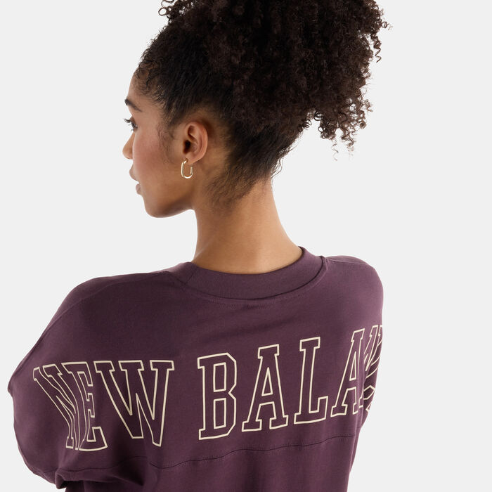 New Balance Women's Graphic T-Shirt Purple image number 3