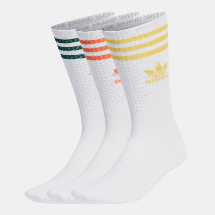 adidas Originals Men's Crew Socks (3 Pairs) Multi-Color image number 0