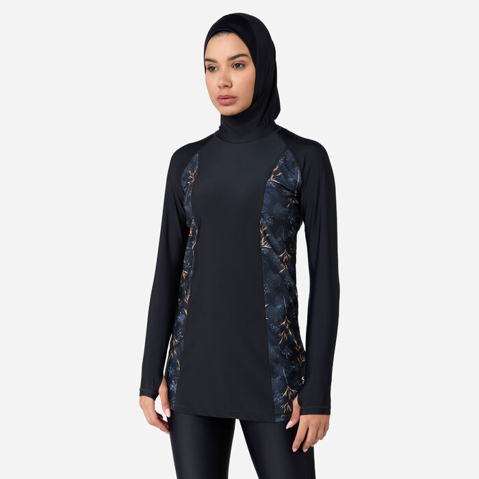 COEGA Women's Modest 3-Piece Swimsuit Black COEGA Women's Modest 3-Piece Swimsuit Black image number 2