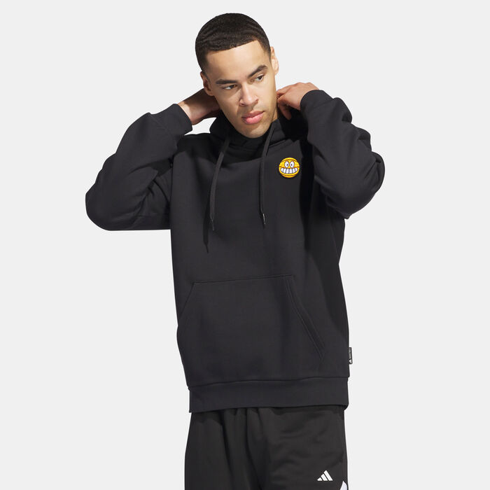 adidas Men's Lil Stripe Postcard Graphic Hoodie Black image number 0