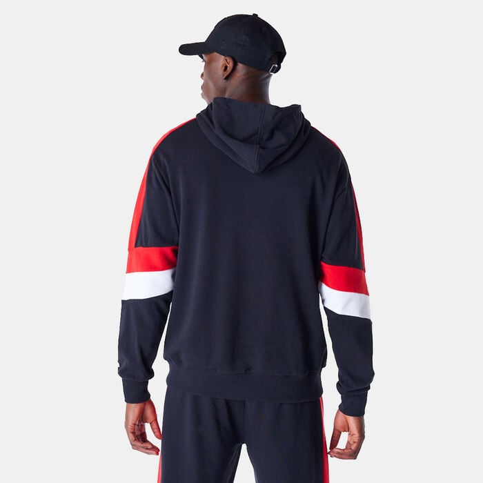 New Era Men's NBA Chicago Bulls Colourblock Hoodie Black New Era Men's NBA Chicago Bulls Colourblock Hoodie Black image number 1