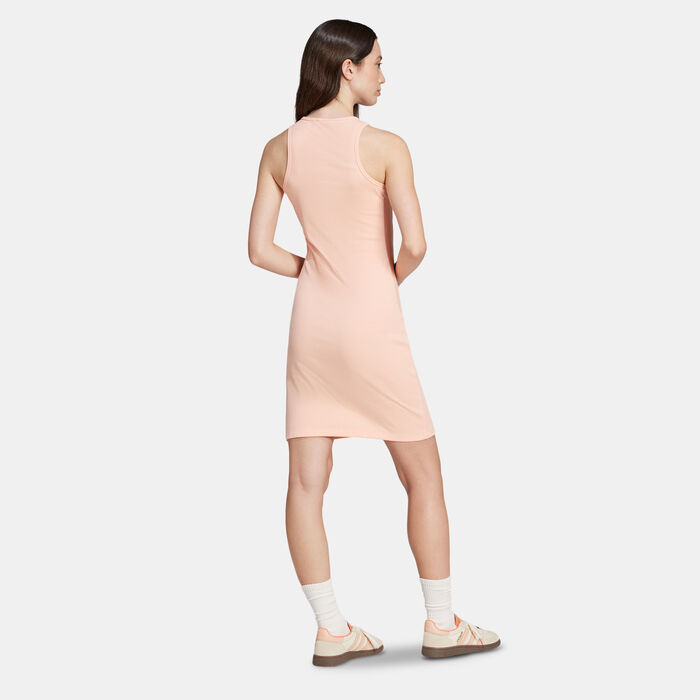 adidas Originals Women's Essentials Rib Tank Dress Pink adidas Originals Women's Essentials Rib Tank Dress Pink image number 1