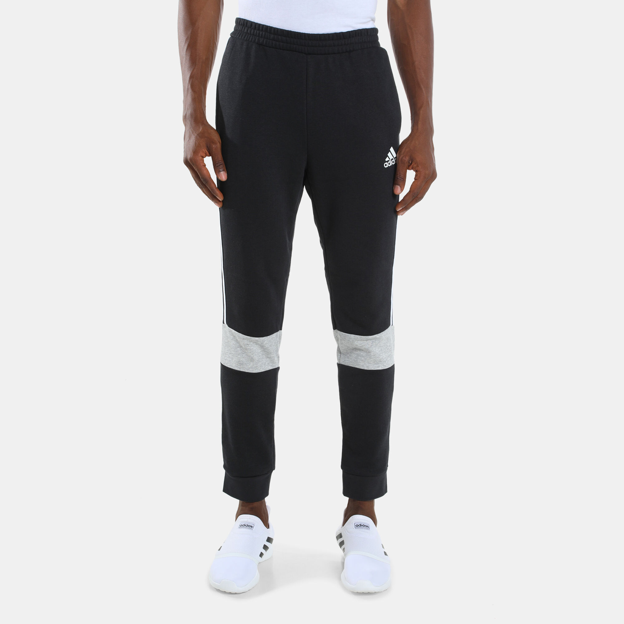 Adidas men s essentials cotton fleece outlet pants