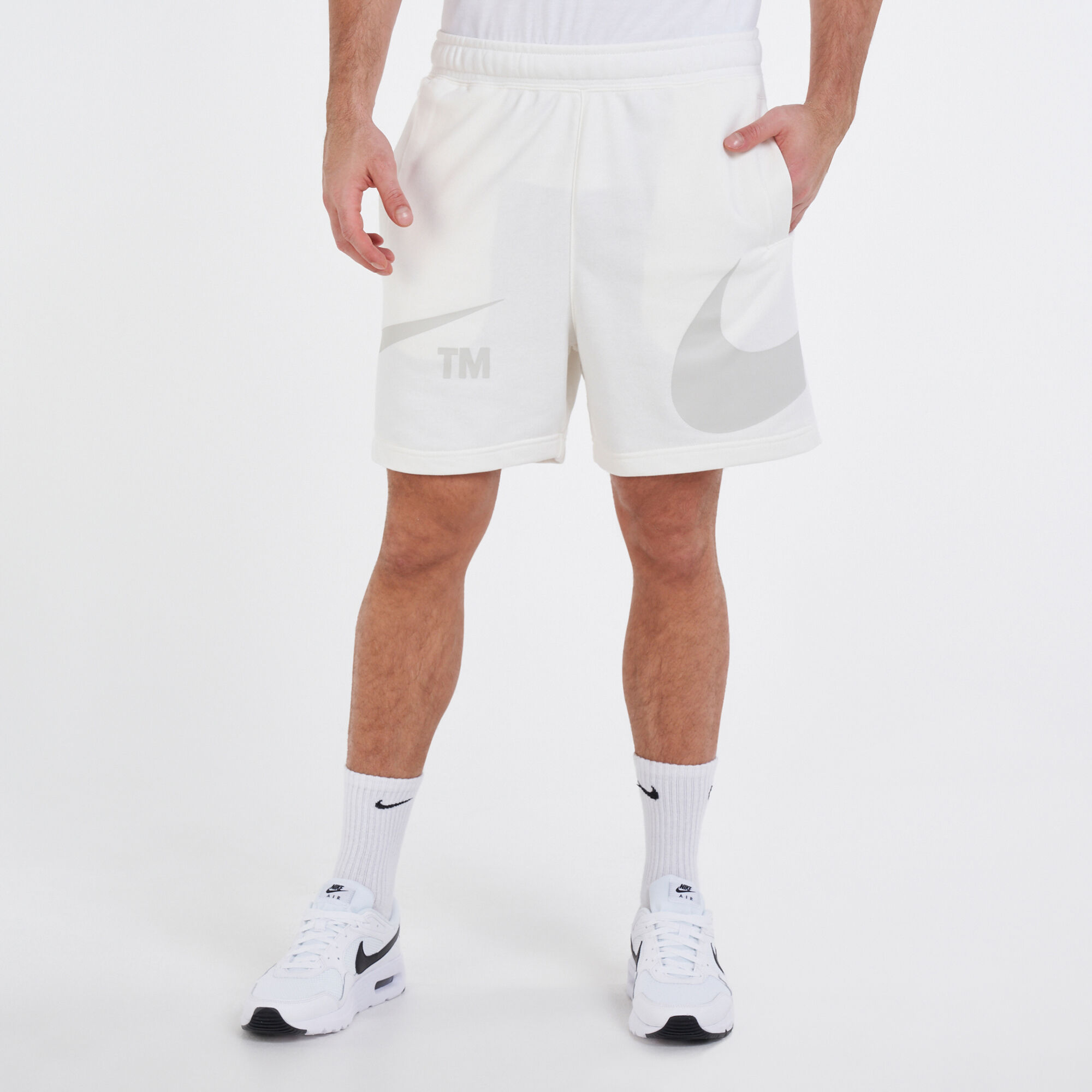 Buy Nike Men s Sportswear Swoosh Shorts White in KSA SSS