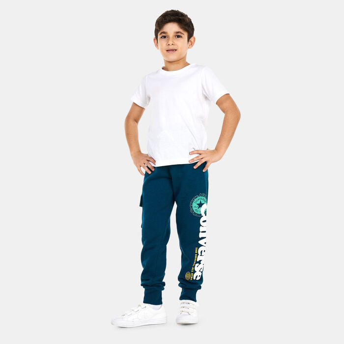 Converse Kids' Into The Wild Cargo Sweatpants Green Converse Kids' Into The Wild Cargo Sweatpants Green image number 2
