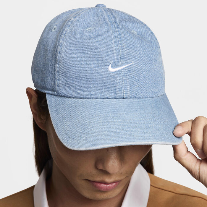Nike Club Unstructured Denim Cap Blue Nike Club Unstructured Denim Cap Blue image number 5