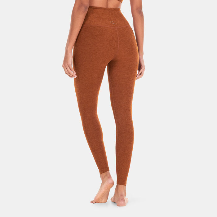 BEYOND YOGA Women's Spacedye Caught In The Midi High Waisted Leggings Brown image number 1