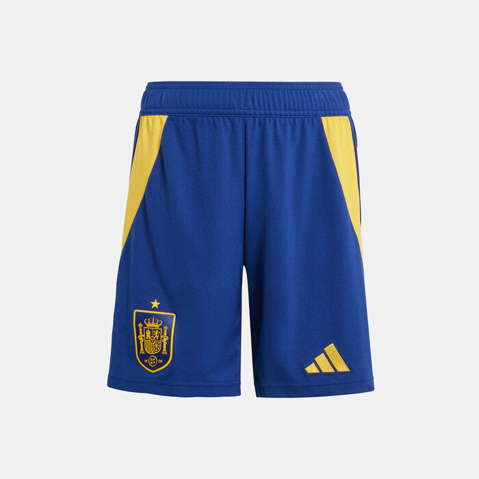 adidas Kids' Spain Replica Home Football Shorts - 2024 Blue adidas Kids' Spain Replica Home Football Shorts - 2024 Blue image number 0