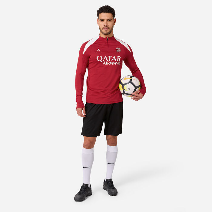 Jordan Men's Paris Saint-Germain Strike 4th Drill Football Top Red Jordan Men's Paris Saint-Germain Strike 4th Drill Football Top Red image number 2