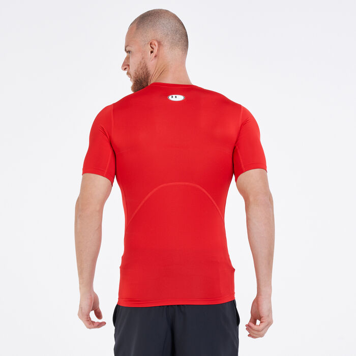 Under Armour Men's HeatGear® Armour T-Shirt Red image number 1