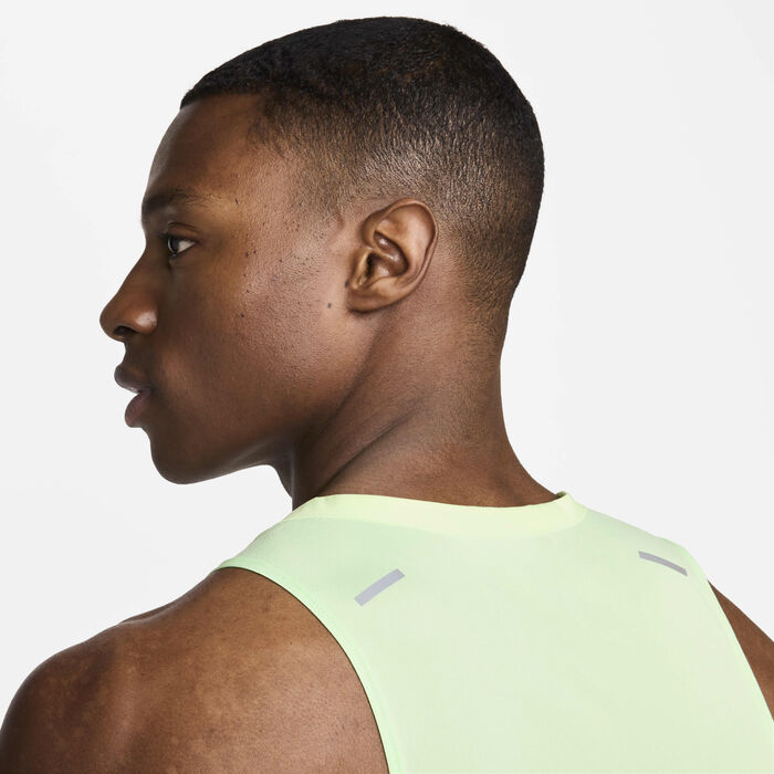 Nike Men's Rise 365 Dri-FIT Running Tank Top Green Nike Men's Rise 365 Dri-FIT Running Tank Top Green image number 4