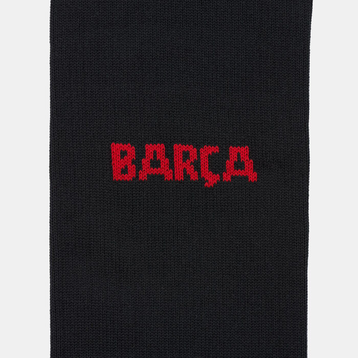 Nike FC Barcelona Strike Home/Away Football Over-The-Calf Socks Black image number 3