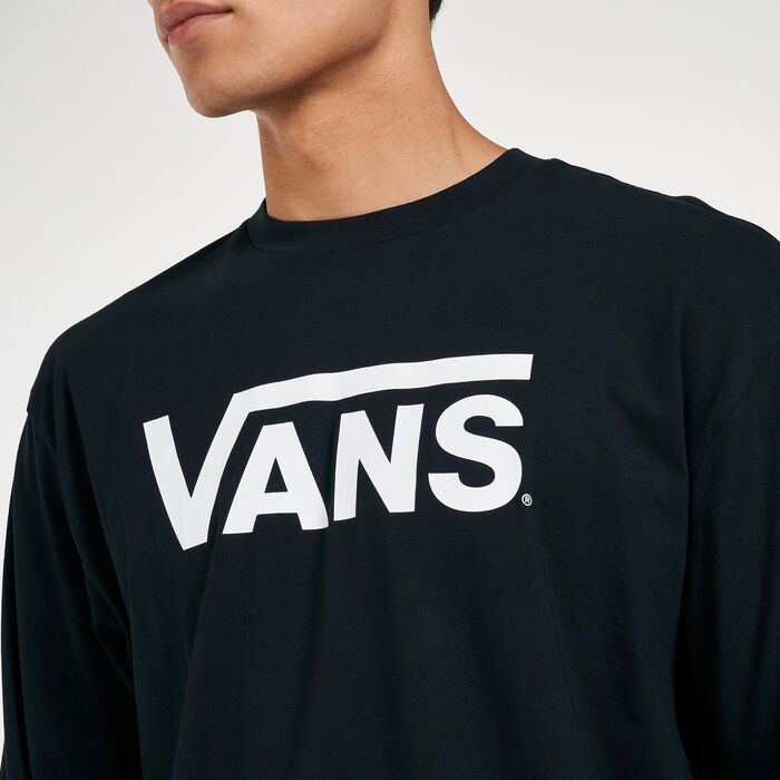 Vans Men's Classic Long Sleeves T-Shirt Black Vans Men's Classic Long Sleeves T-Shirt Black image number 3