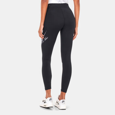 Nike Women's Sportswear Swoosh High-Waisted Leggings Black