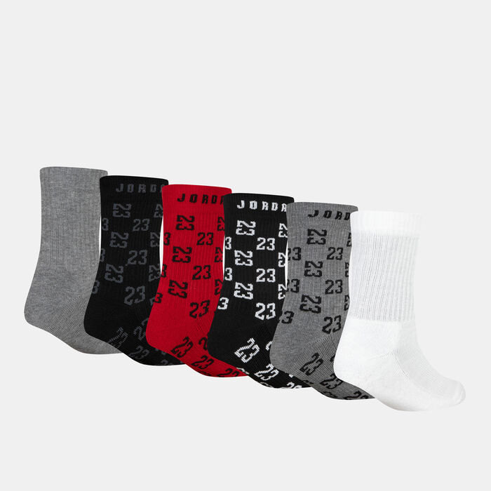 Jordan Monogram Essential Crew Socks (6 Pairs) Black image number 1