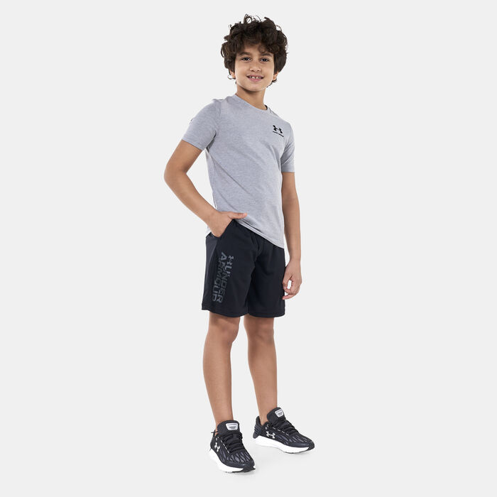 Under Armour Kids' Prototype 2.0 Wordmark Shorts Black image number 2