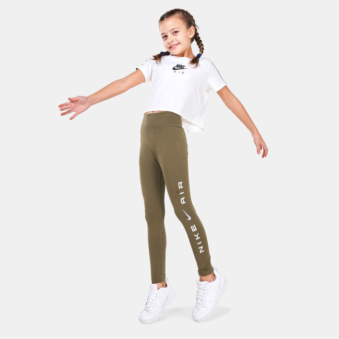 Nike Kids' Sportswear Air Essential Leggings (Older Kids) Brown image number 2