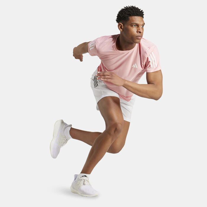 adidas Men's Own the Run T-Shirt Pink image number 2