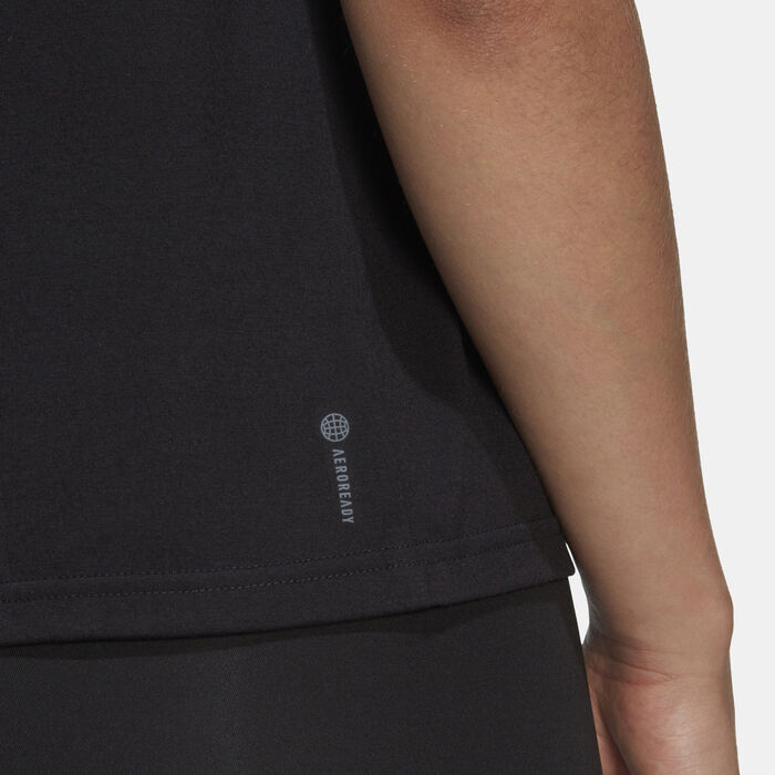 adidas Women's TR-ES Training T-Shirt Black image number 4