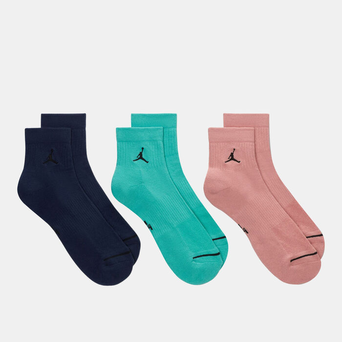 Jordan Everyday Ankle Socks (3 Pairs) Multi-Color Jordan Everyday Ankle Socks (3 Pairs) Multi-Color image number 1