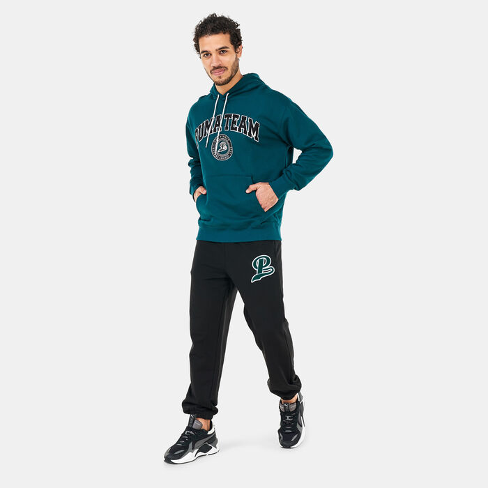 PUMA Men's Team Hoodie Green PUMA Men's Team Hoodie Green image number 2