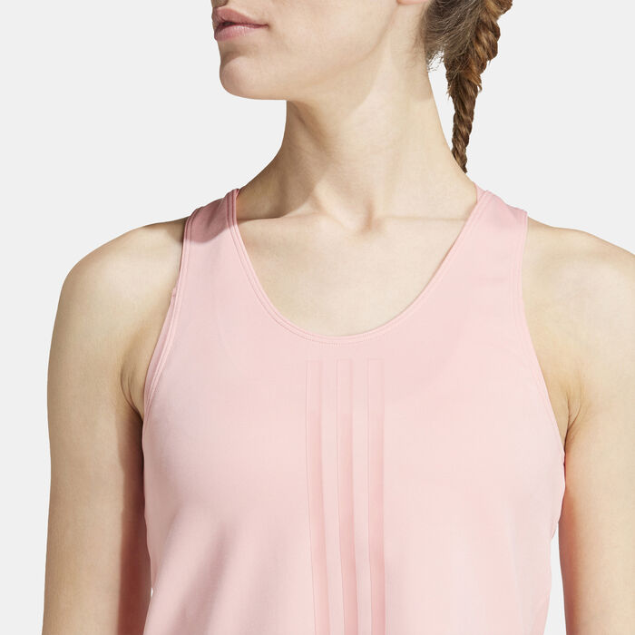 adidas Women's Power Reversible 3-Stripes Training Tank Top Pink image number 3