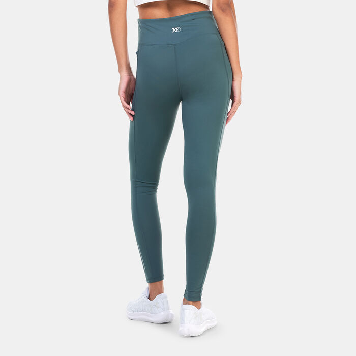 Sun and Sand Sports Women's Pocket Training Leggings Green Sun and Sand Sports Women's Pocket Training Leggings Green image number 1