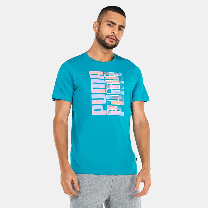 PUMA Men's Clash Graphic T-Shirt Green PUMA Men's Clash Graphic T-Shirt Green image number 0