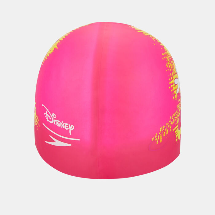 Speedo Kids' Minnie Mouse Slogan Print Swimming Cap Pink Speedo Kids' Minnie Mouse Slogan Print Swimming Cap Pink image number 1