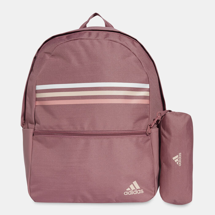 adidas Classic Horizontal 3-Stripes Backpack Pink adidas Classic Horizontal 3-Stripes Backpack Pink image number 0