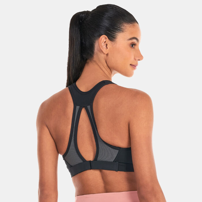 Nike Women's Swoosh High Support Non-Padded Sports Bra Black image number 1