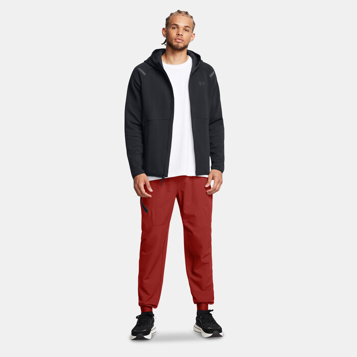 Under Armour Men's Unstoppable Fleece Full-Zip Hoodie Black Under Armour Men's Unstoppable Fleece Full-Zip Hoodie Black image number 5
