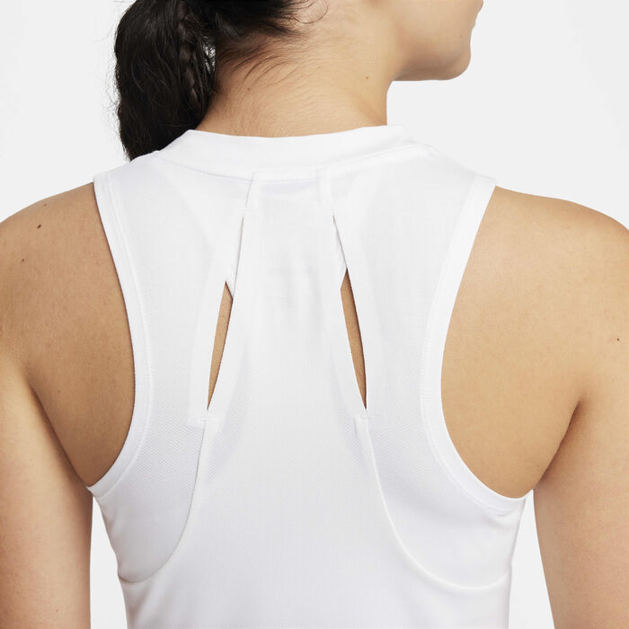 Nike Women's Court Advantage Tank Top White Nike Women's Court Advantage Tank Top White image number 3