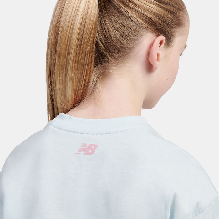 New Balance Kids' Script Graphic T-Shirt Blue image number 5
