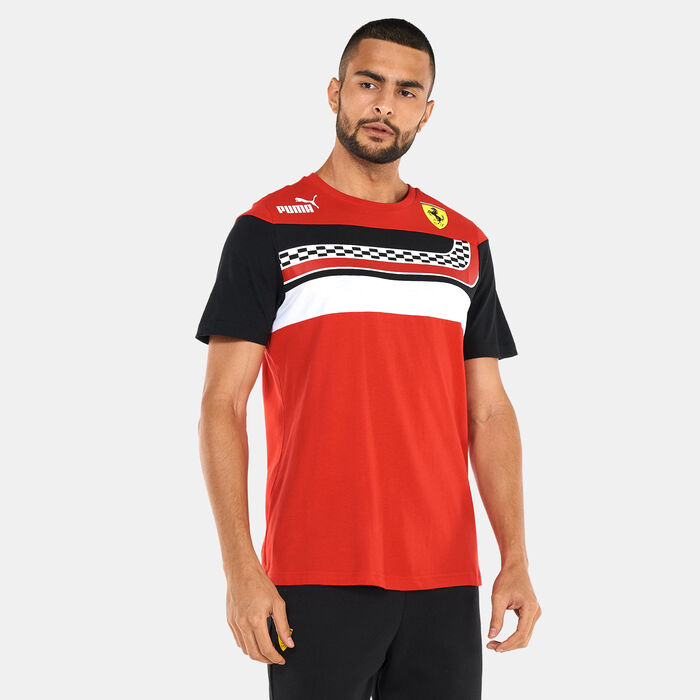 PUMA Men's Ferrari Race SDS T-Shirt Pink PUMA Men's Ferrari Race SDS T-Shirt Pink image number 0
