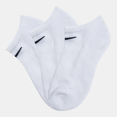 Nike Kids' No-Show Socks (3 Pack) White Nike Kids' No-Show Socks (3 Pack) White